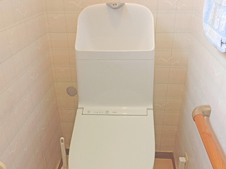 トイレリフォーム 床を一新してスッキリ！清潔感のあるレストルーム